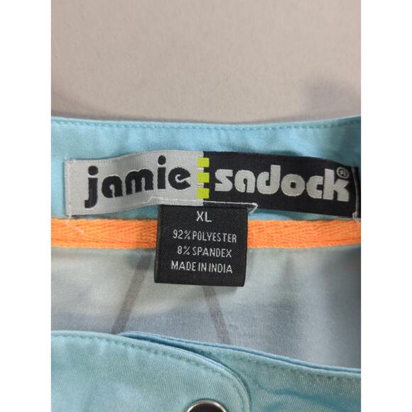 Jamie Sadock Golf Polo Shirt Womens XL Blue Purple Sleeveless Zip Up Ombre Top - Picture 2 of 11